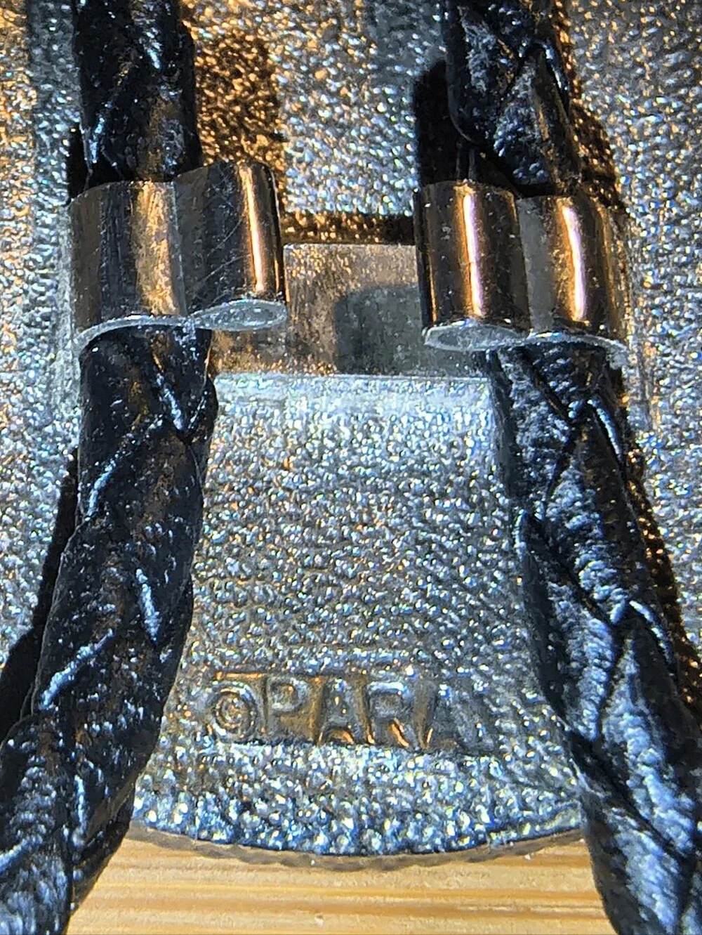 Vtg Metal Bolo Tie Nice Bronco Busting Cowboy Silver Tone Rodeo
